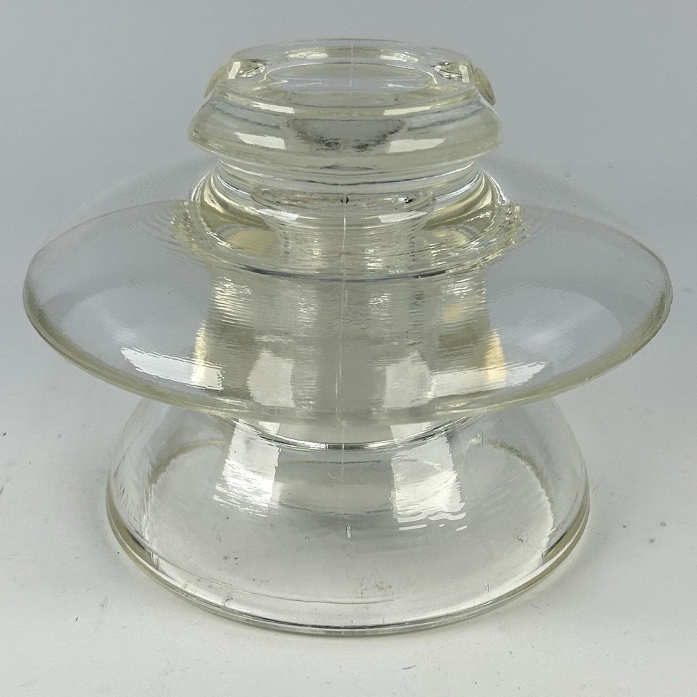 Corning Pyrex 271 CD 323 Clear Glass Insulator 8" Pristine Display Piece